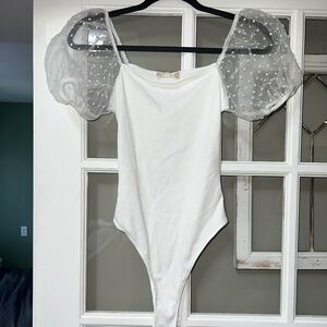 Altar’d State Puffy Sleeved Bodysuit